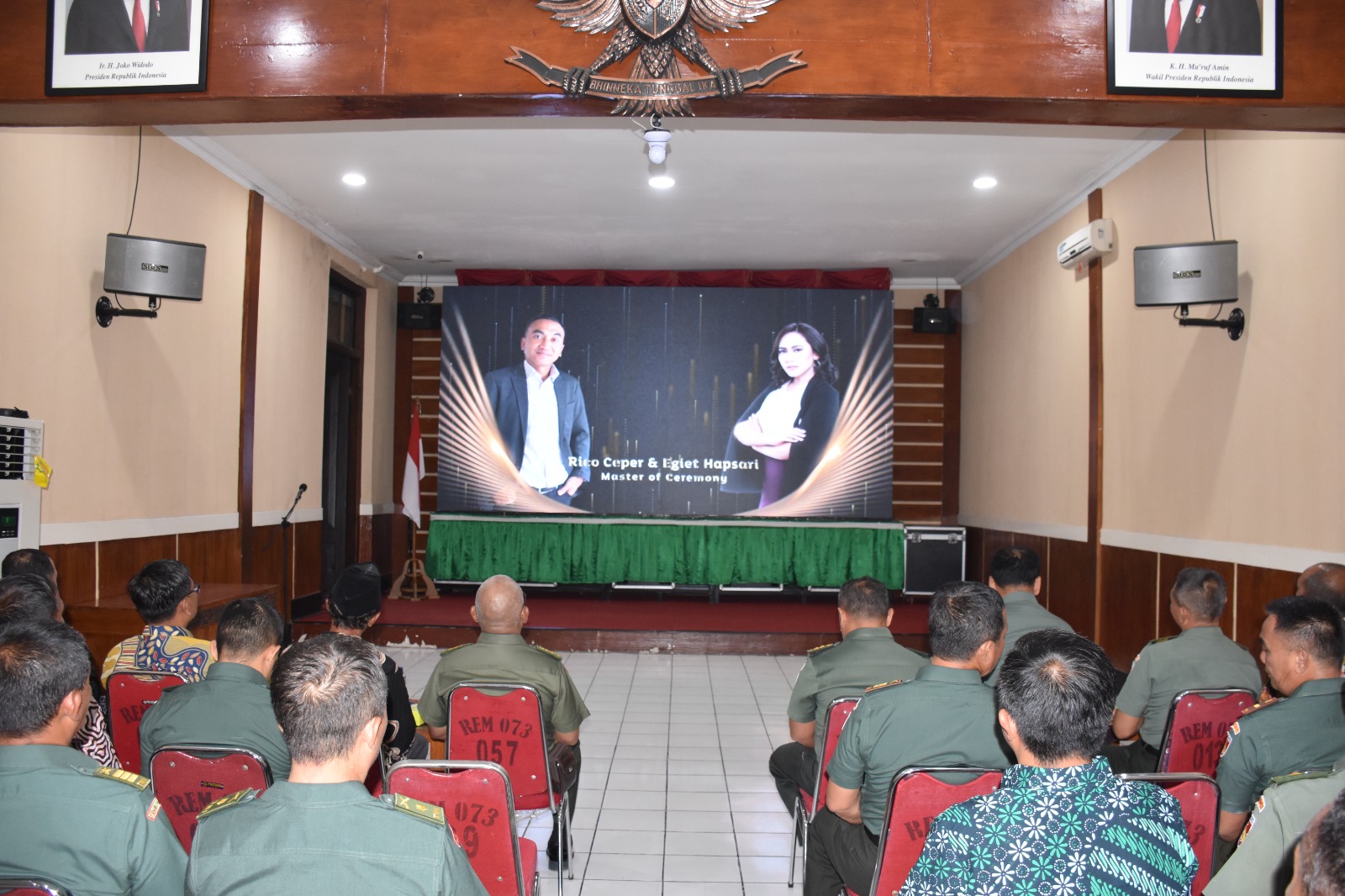Nobar Lomba Kampung Pancasila Tingkat Nasional Dengan Kasad